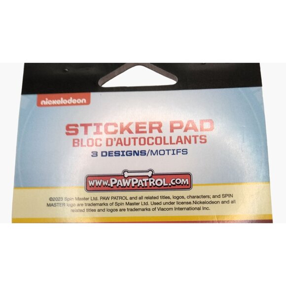 Nickelodeon Paw Patrol Sticker Pad 102  3 Designs Kids Crafts Party Favor - Picture 4 of 5